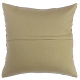 Chase Red/Gray Hand-Woven Kilim Throw Pillow(18"x18")