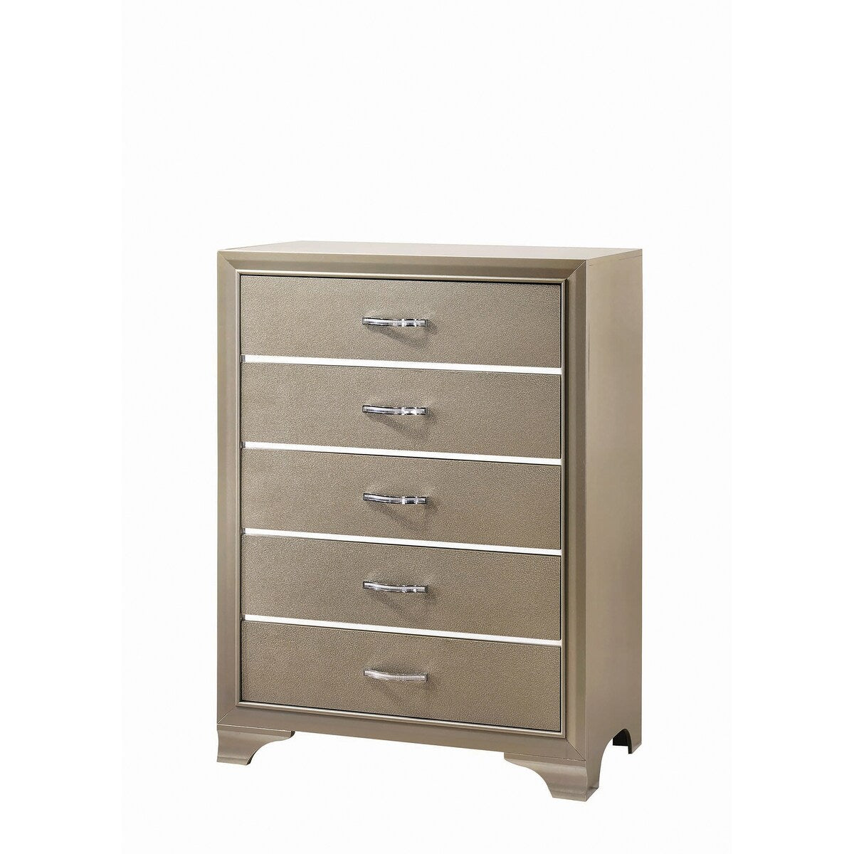 Chase Transitional Champagne 5-piece Bedroom Set
