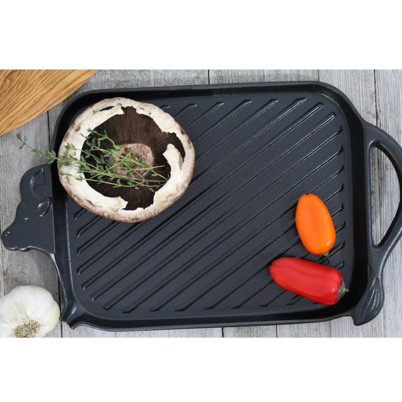 Chasseur Cow-shaped Black Cast Iron Grill