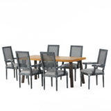Chatau Fabric and Wood 7 Piece Dining Set by Christopher Knight Home