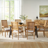 Chatau Fabric and Wood 7 Piece Dining Set by Christopher Knight Home