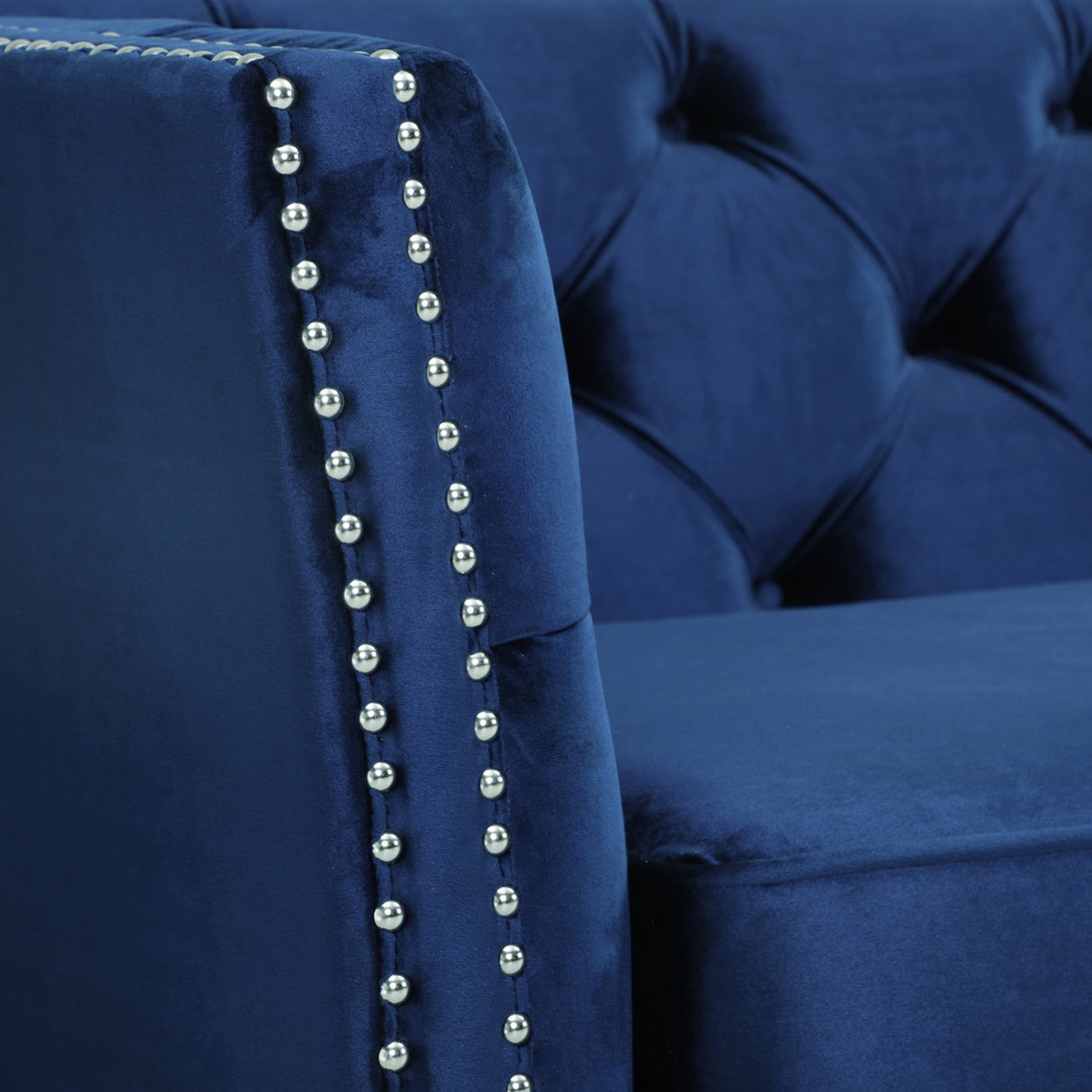 Chatwin Contemporary Tufted Velvet Sofa by Christopher Knight Home - 32.50" D x 77.00" W x 30.25" H
