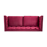 Chatwin Contemporary Tufted Velvet Sofa by Christopher Knight Home - 32.50" D x 77.00" W x 30.25" H