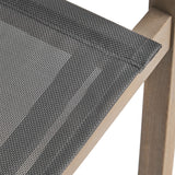 Chaucer Outdoor 4-Seater Square Acacia Wood Mesh Seats Dining Set by Christopher Knight Home