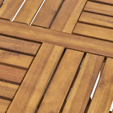 Chaucer Outdoor 4-Seater Square Acacia Wood Mesh Seats Dining Set by Christopher Knight Home
