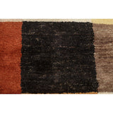 Checkered Gabbeh Kashkoli Oriental Runner Rug Hand-knotted Wool Carpet - 2'2" x 6'0"