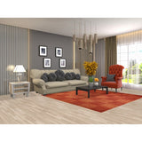 Checkered Modern Gabbeh Square Area Rug Handmade Wool Carpet - 6'9" x 6'11"