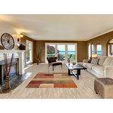Checkered Moroccan Oriental Area Hand-knotted Jute Carpet - 5'3" x 7'7"
