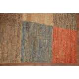 Checkered Moroccan Oriental Area Hand-knotted Jute Carpet - 5'3" x 7'7"