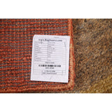 Checkered Moroccan Oriental Area Hand-knotted Jute Carpet - 5'3" x 7'7"