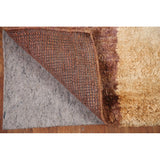 Checkered Moroccan Oriental Area Hand-knotted Jute Carpet - 5'3" x 7'7"