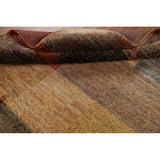 Checkered Moroccan Oriental Area Hand-knotted Jute Carpet - 5'3" x 7'7"