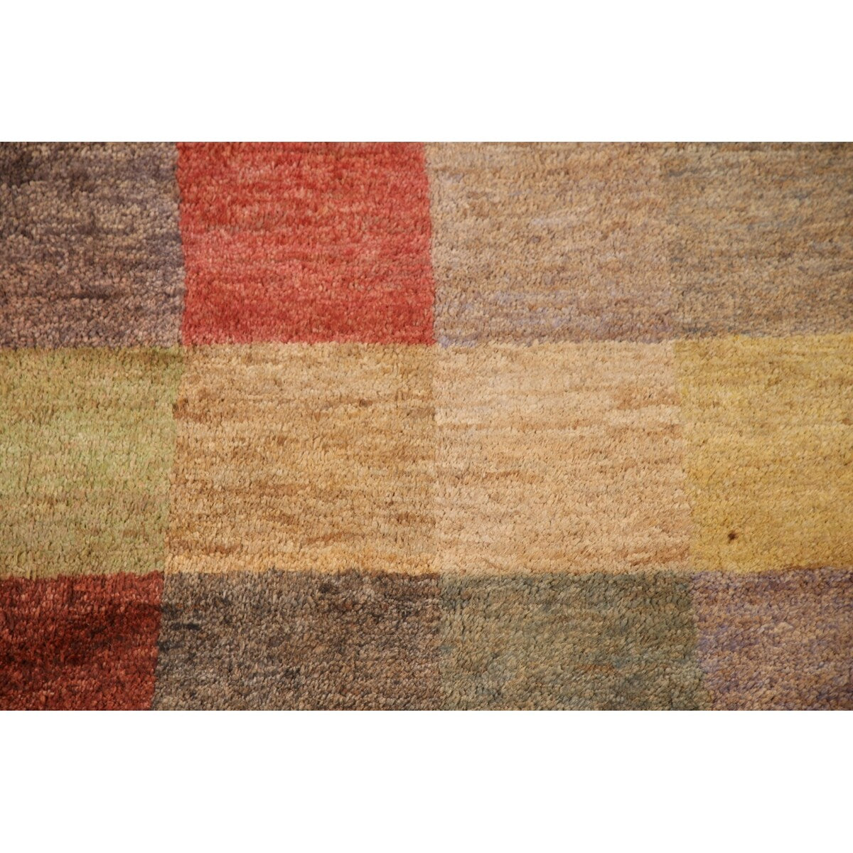 Checkered Moroccan Oriental Area Hand-knotted Jute Carpet - 5'3" x 7'7"