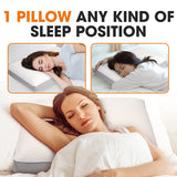 Cheer Collection Dual-Sided Memory Foam Sleeping Bed Pillow
