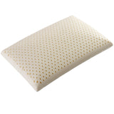 Cheer Collection Natural Latex Foam Pillow with Washable Cover - White