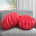 Cheer Collection Set of 2 Decorative Round Throw Pillows