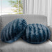 Cheer Collection Set of 2 Decorative Round Throw Pillows