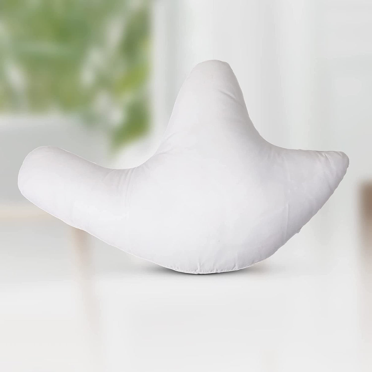 Cheer Collection W Shaped Shoulder Surgery Recovery Pillow Filled with Shredded Memory Foam