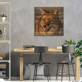 Cheerful Bandit Print On Wood by Mark McKenna - Multi-Color