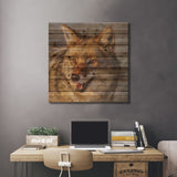 Cheerful Bandit Print On Wood by Mark McKenna - Multi-Color