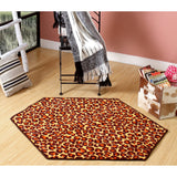 Cheetah Real Area Rug for Living Room, Dining Room, Kids