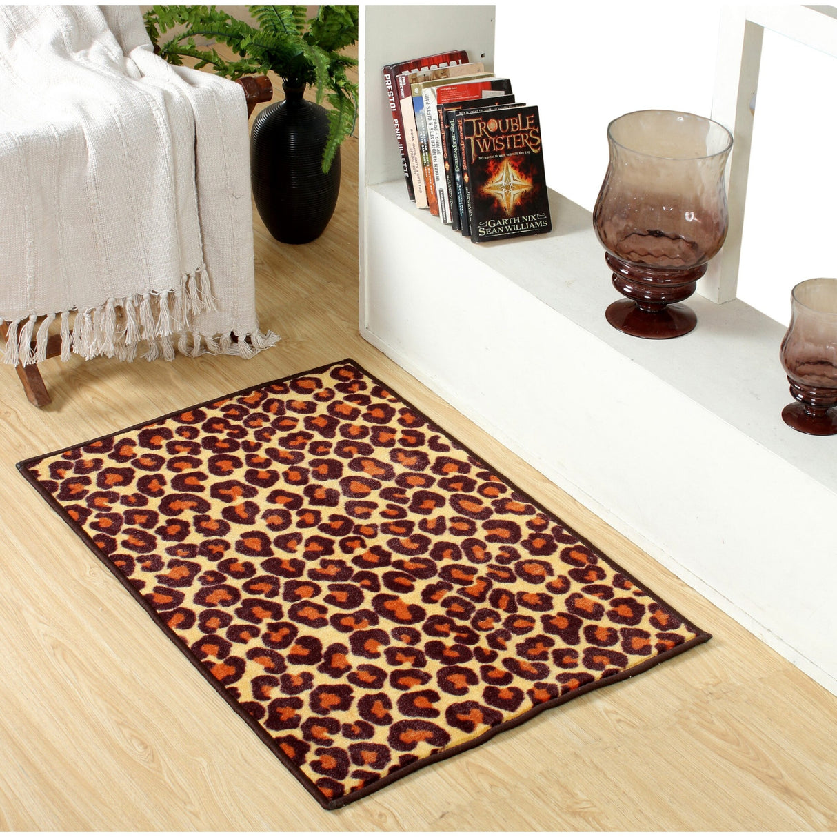 Cheetah Real Area Rug for Living Room, Dining Room, Kids