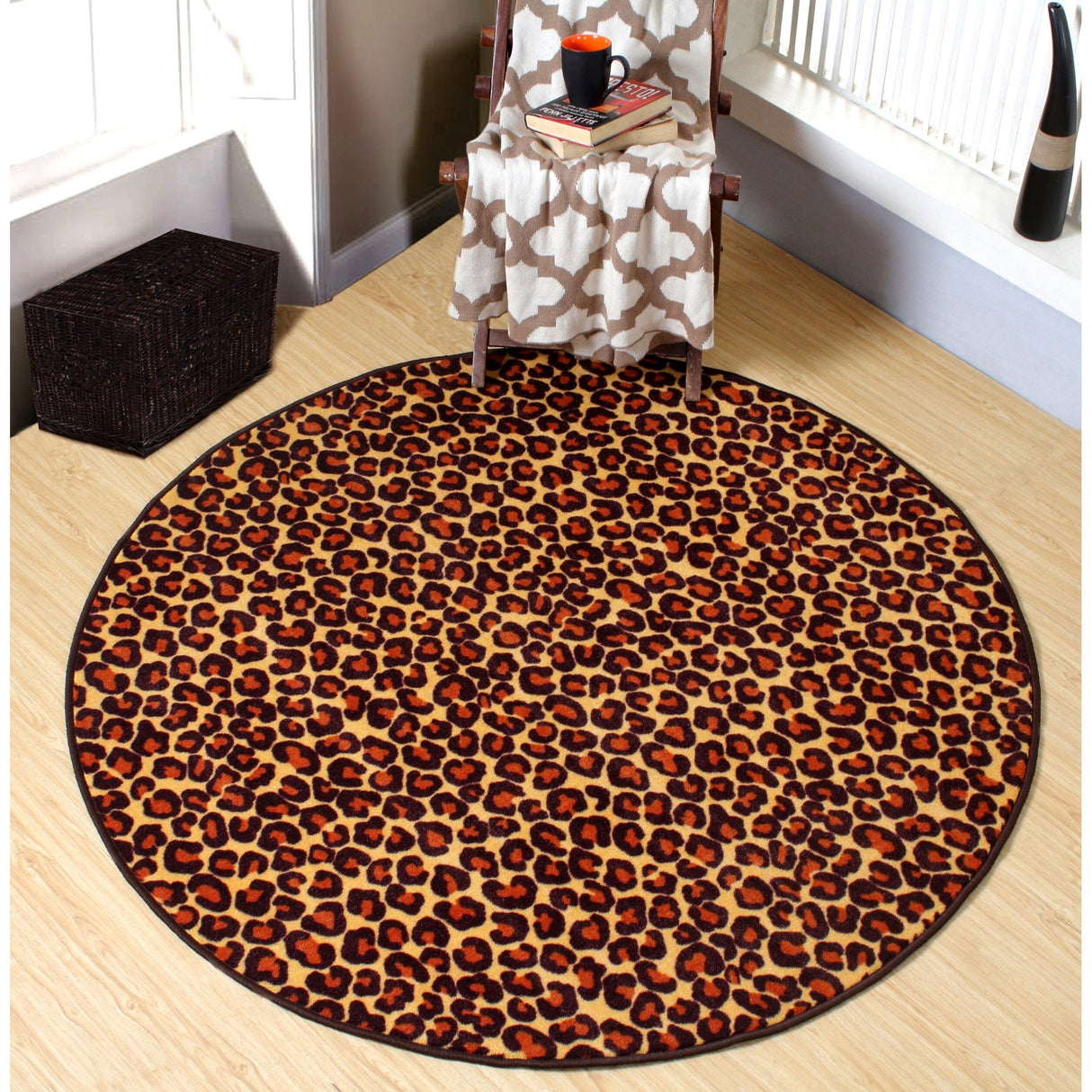 Cheetah Real Area Rug for Living Room, Dining Room, Kids
