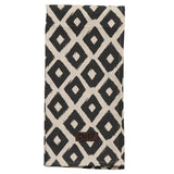 Chef's Monochrome Cotton Kitchen Towel - 28x20 Inch - Contemporary Diamond Design - 28"L x 20"W x 0.1"H