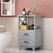 Chellis Bathroom Storage Cabinet with Drawers by Christopher Knight Home