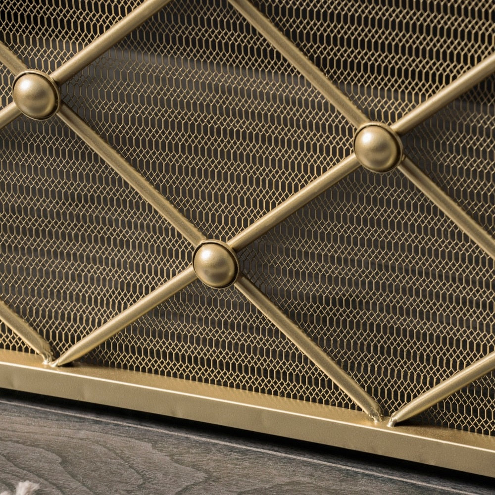 Chelsey 3-Panel Fireplace Screen by Christopher Knight Home
