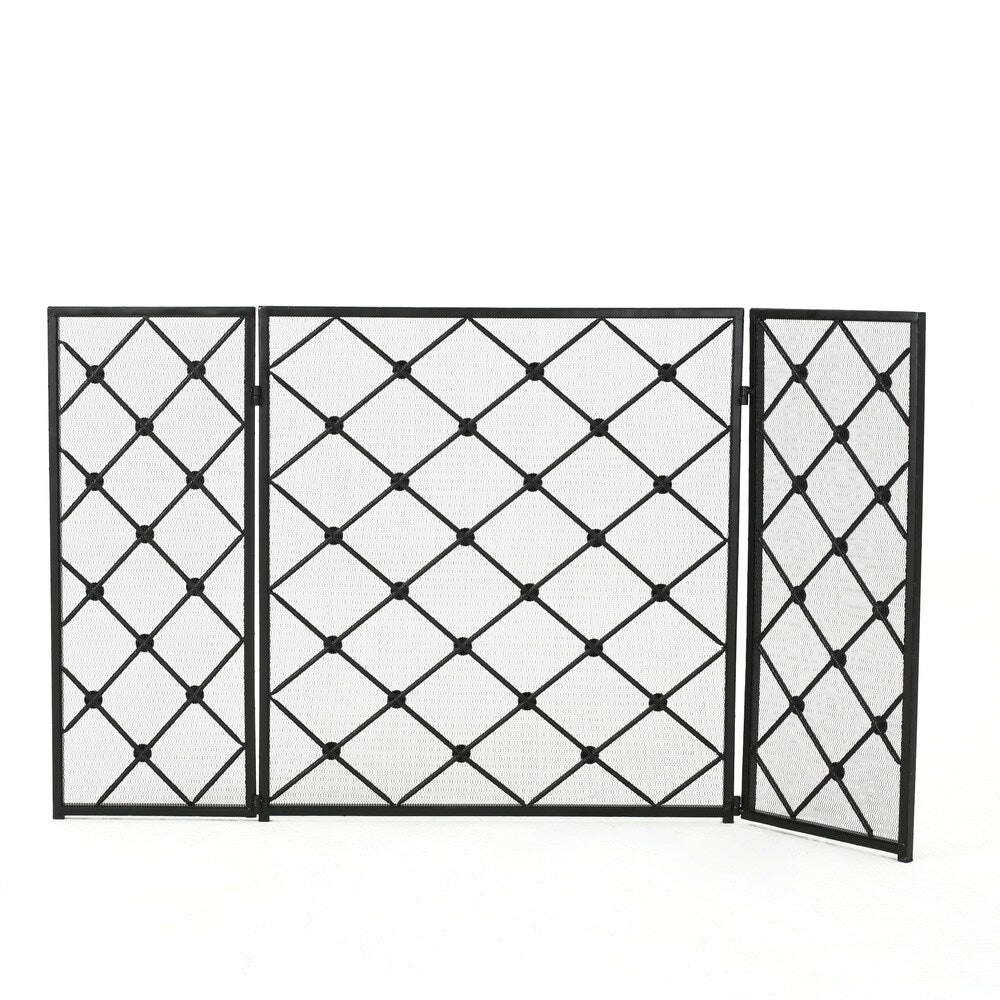 Chelsey 3-Panel Fireplace Screen by Christopher Knight Home