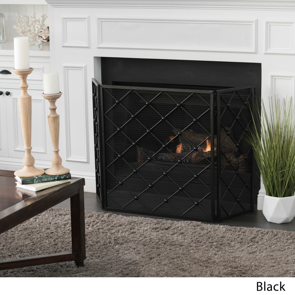 Chelsey 3-Panel Fireplace Screen by Christopher Knight Home