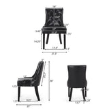 Cheney Tufted Dining Chairs (Set of 4) by Christopher Knight Home