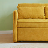 Chenille Fabric Pull-Out Sofa Bed Convertible Sleeper Loveseat Couch