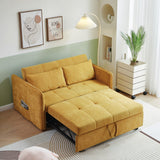 Chenille Fabric Pull-Out Sofa Bed Convertible Sleeper Loveseat Couch