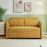 Chenille Fabric Pull-Out Sofa Bed Convertible Sleeper Loveseat Couch