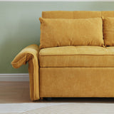 Chenille Fabric Pull-Out Sofa Bed Convertible Sleeper Loveseat Couch