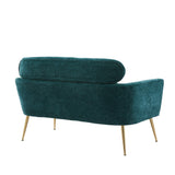 Chenille Loveseat Small Sofa Small Mini Room Couch Two-seater Sofa Arm Chairs