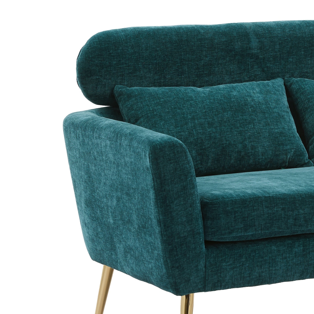 Chenille Loveseat Small Sofa Small Mini Room Couch Two-seater Sofa Arm Chairs