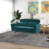Chenille Loveseat Small Sofa Small Mini Room Couch Two-seater Sofa Arm Chairs