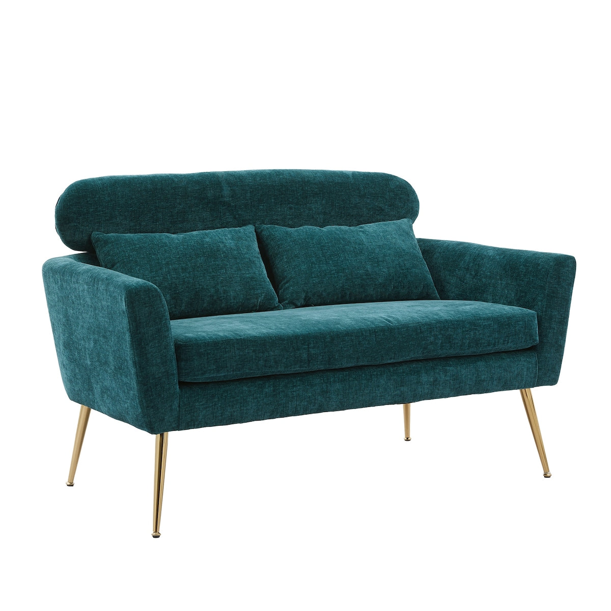 Chenille Loveseat Small Sofa Small Mini Room Couch Two-seater Sofa Arm Chairs