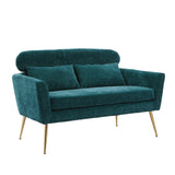 Chenille Loveseat Small Sofa Small Mini Room Couch Two-seater Sofa Arm Chairs