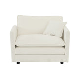 Chenille Single Upholstered Reading Armchair Living Room Chair