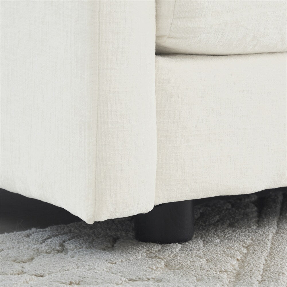 Chenille Single Upholstered Reading Armchair Living Room Chair