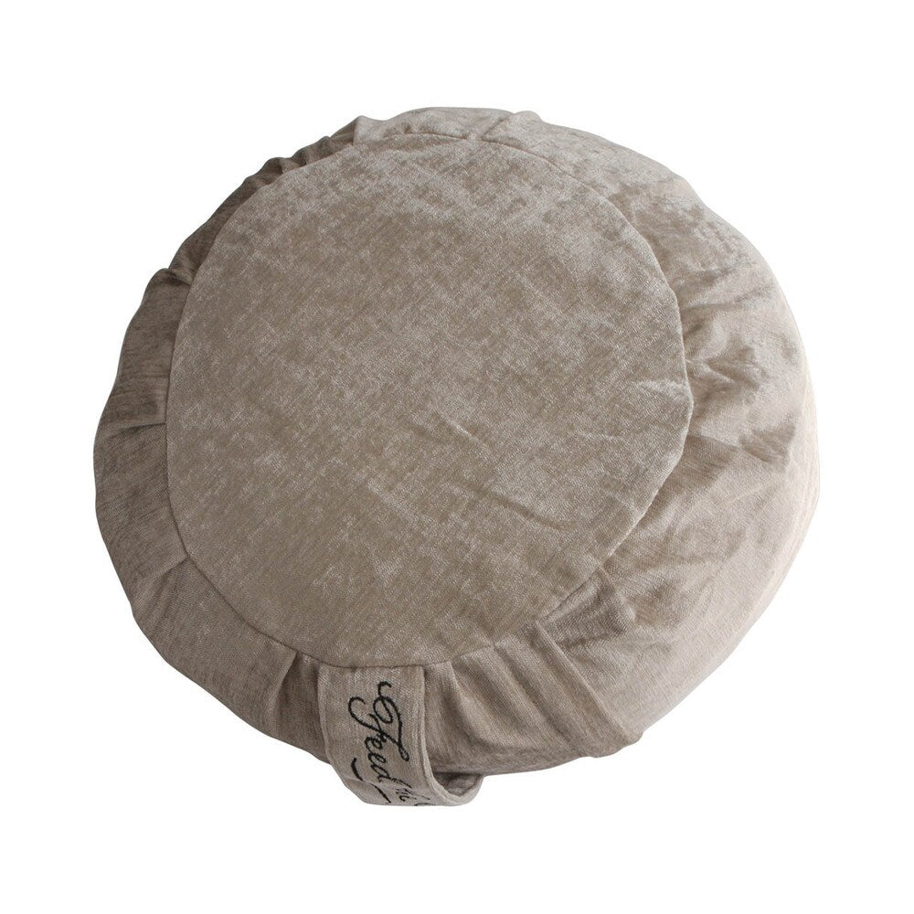 Handmade Chenille Zafu Cushion (India)