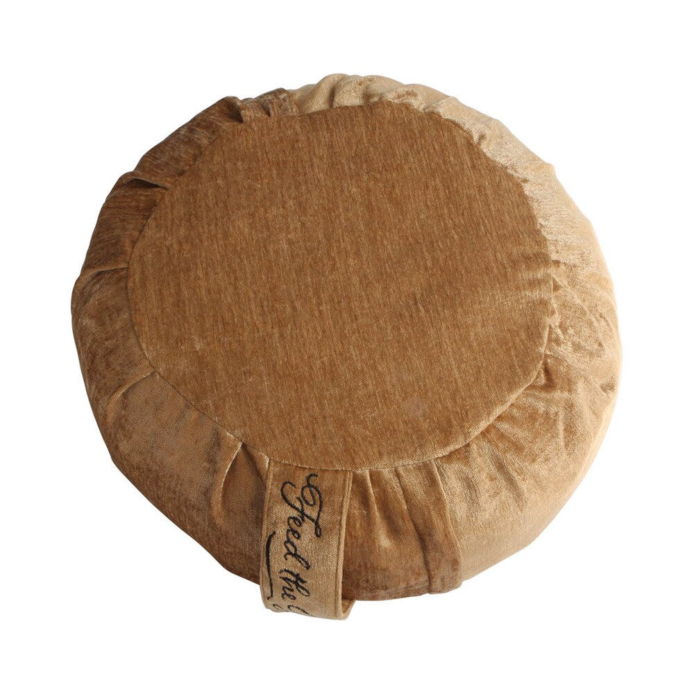 Handmade Chenille Zafu Cushion (India)