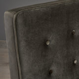 Chequeset Minimalist Dining Bench Settee with Tufted Velvet Cushion by Christopher Knight Home - N/A