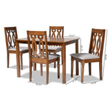 Cherese Modern and Contemporary 5-Piece Wood Dining Set