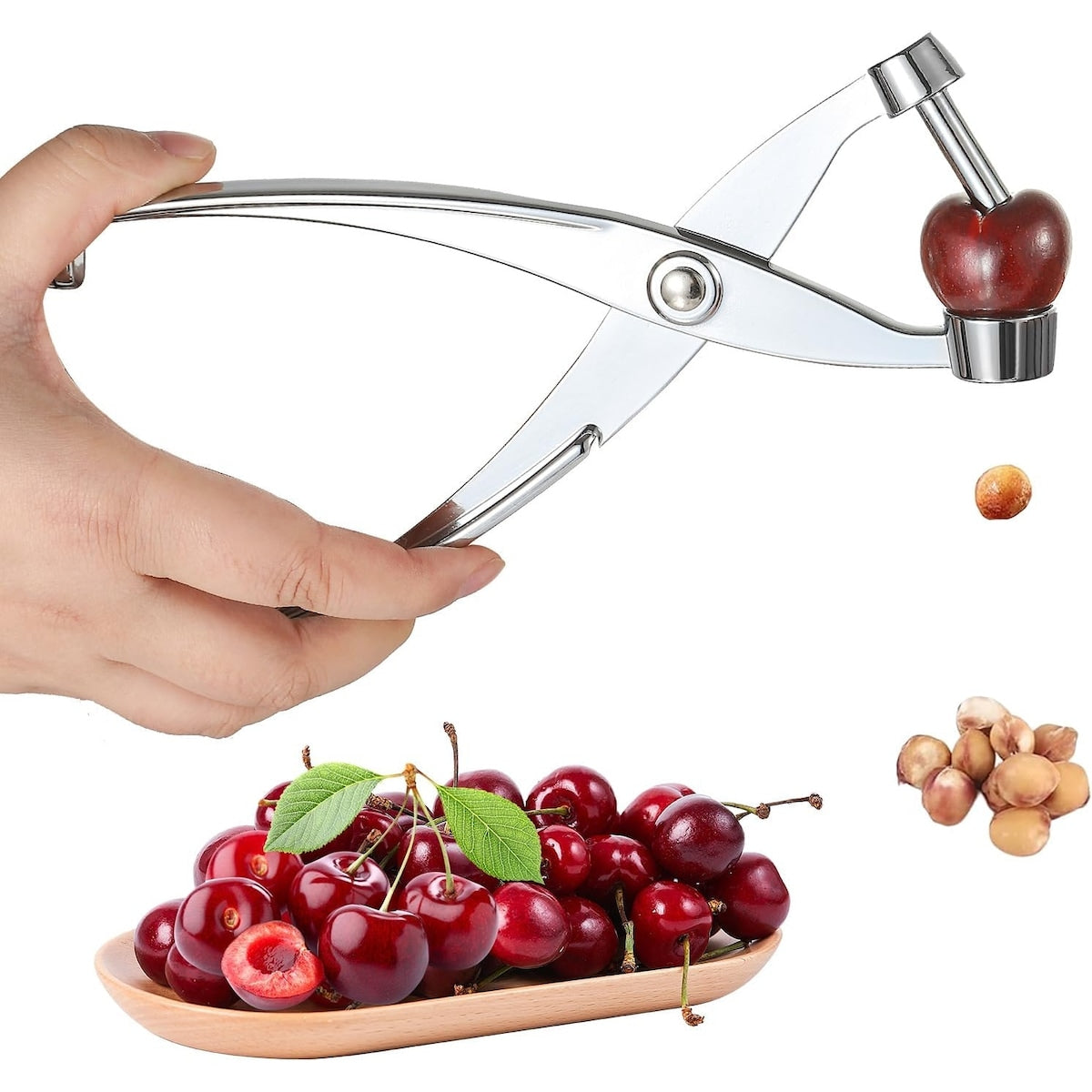 Cherry Pitter Cherry Picker Easy to useHeavy Duty Cherry Tool all metal construction