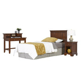 Chesapeake Twin Headboard, Night Stand, and Student Desk with Hutch by Home Styles